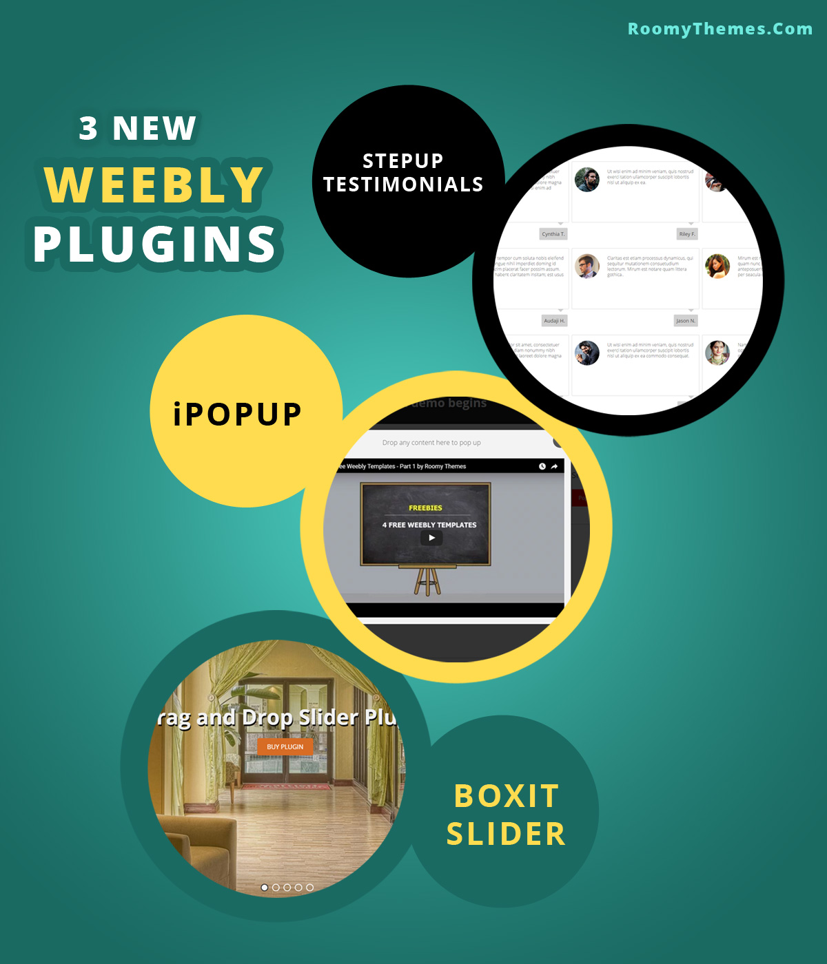 3 new weebly plugins