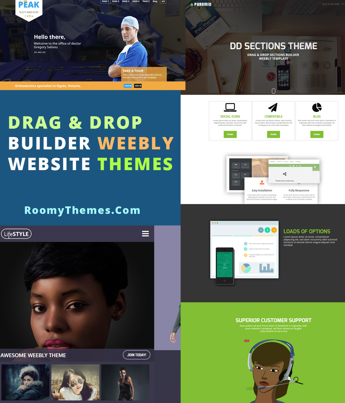 weebly themes easy to use weebly templates