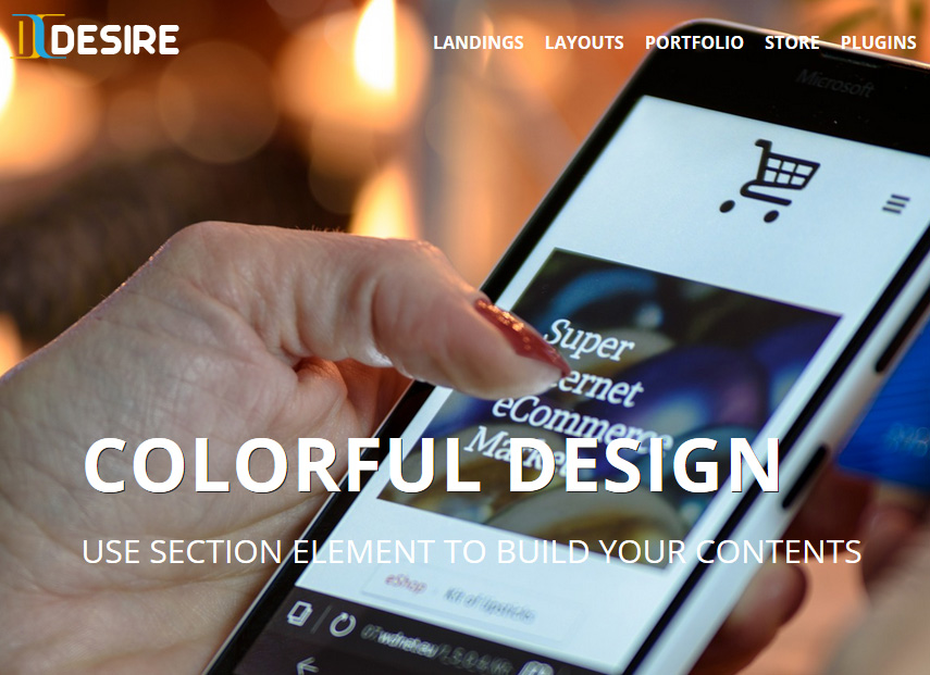 desire weebly theme page layouts