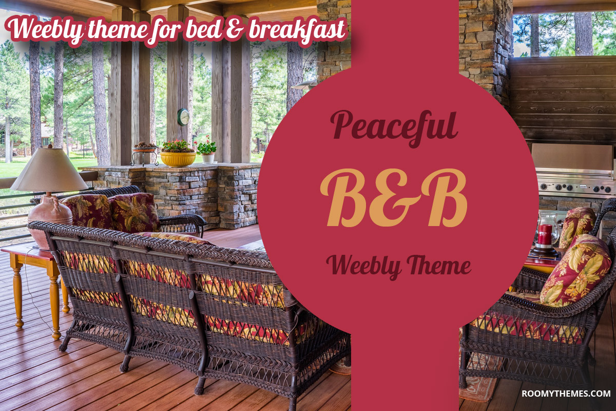 bed and breakfast weebly template