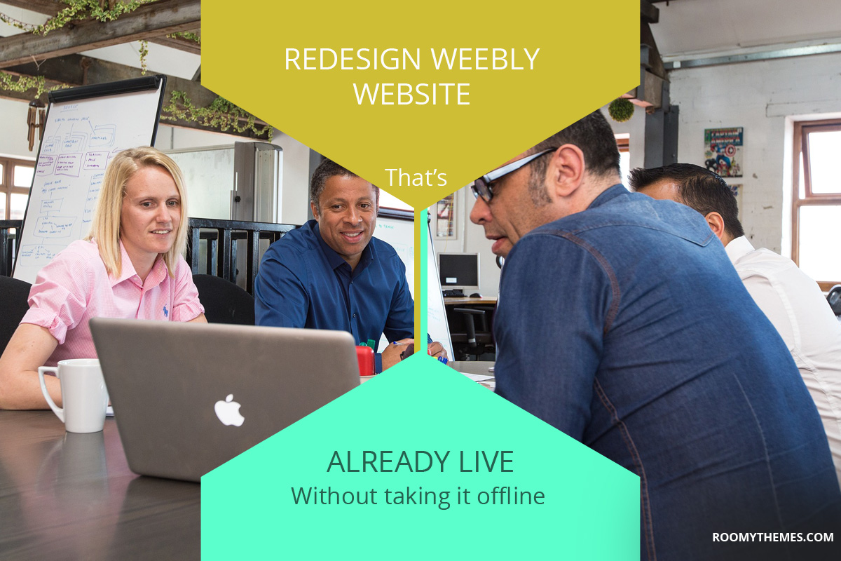 how to redesign weebly website that is already live
