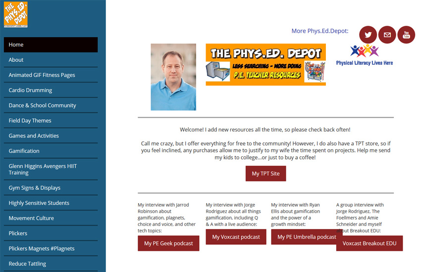 teacher website design example