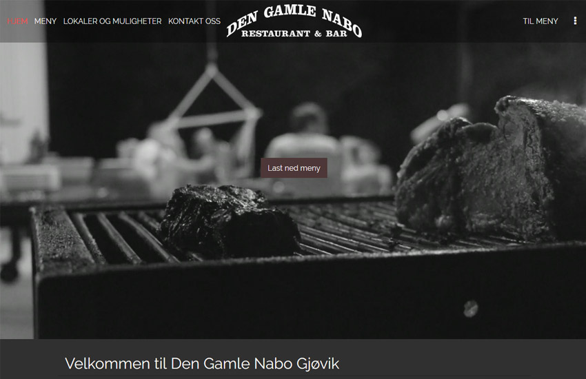 Den Gamle Nabo website example