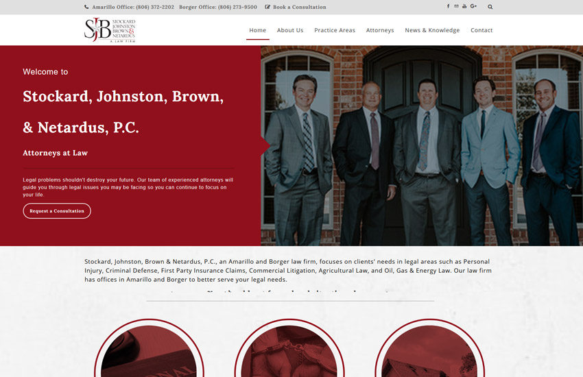 SJB Law website built with Edet Law Theme For Weebly