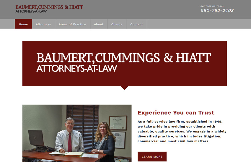 BCH law firm website made with roomy themes