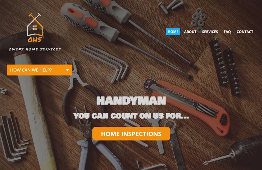 website example for weebly - owens home services