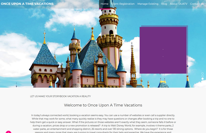 once upon a time vacations