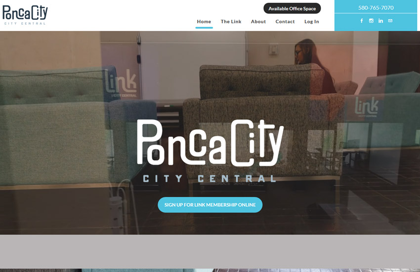 Ponca city central website made with Roomy Themes