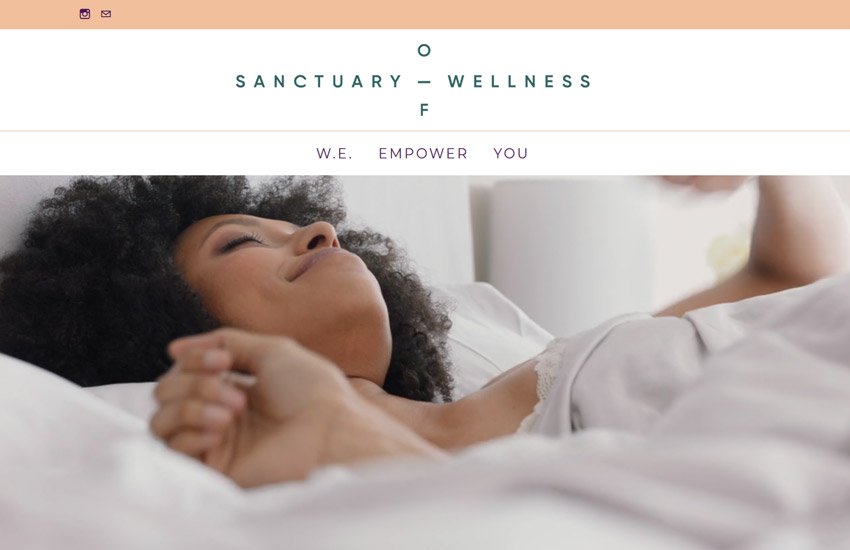 wellness website design example