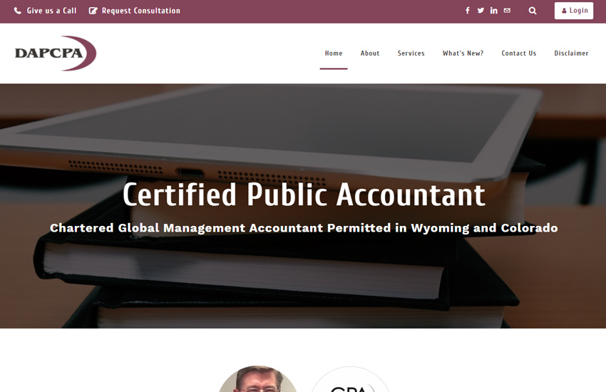 DAPCPA website made with Fabiak template by Roomy Themes