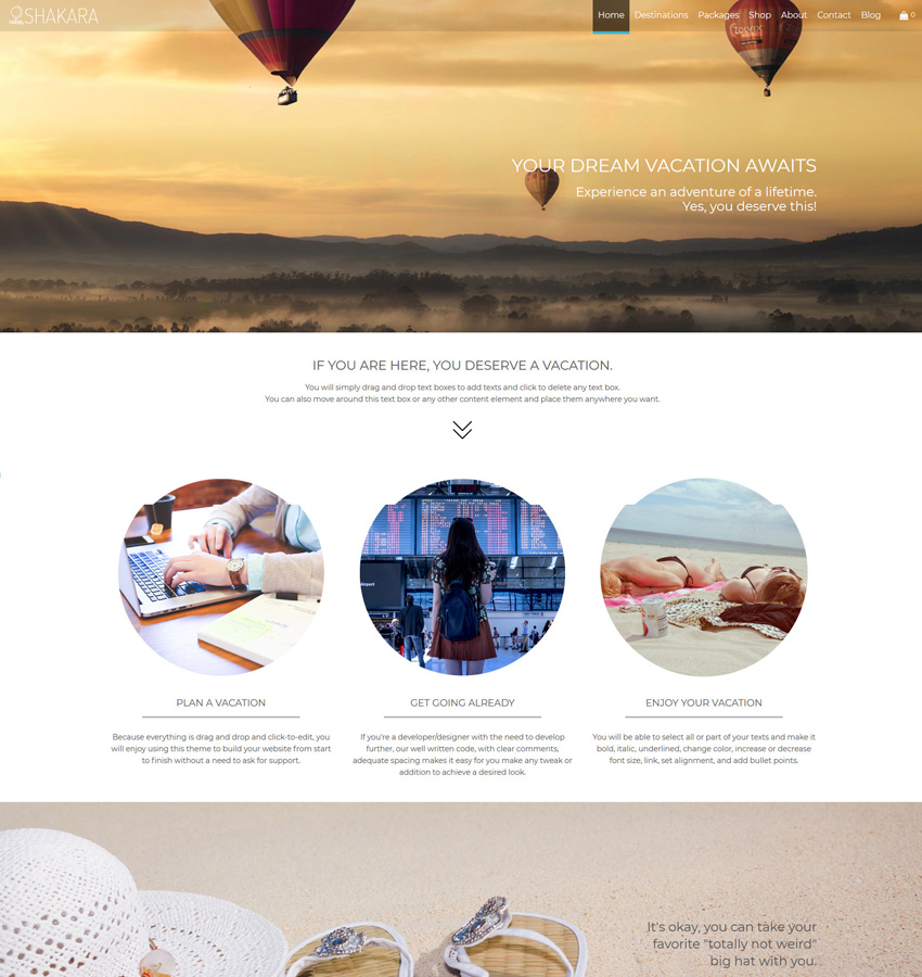 Travel and Tourism website templates for weebly